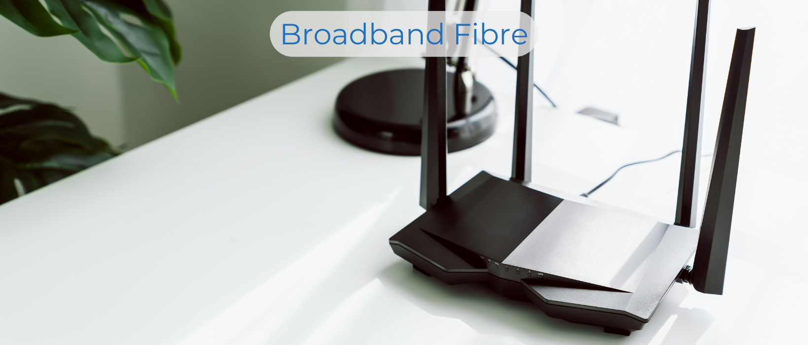 An image of a WIFI router to show broadband fibre solutions for SMEs